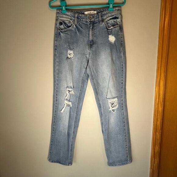 KanCan Light Wash Distressed Mom Jean Size 7 / 27 - Picture 12 of 12